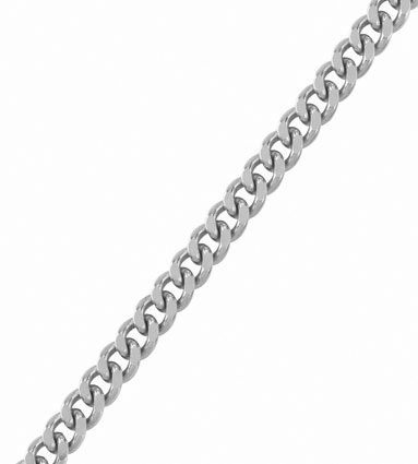 GOURMETTE DIAMANTEE OR GRIS 750ème